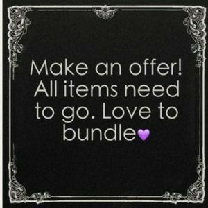 Reasonable offers welcomed!!